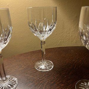 Marquis by Waterford Brookside Crystal Wine Goblets Set of Four